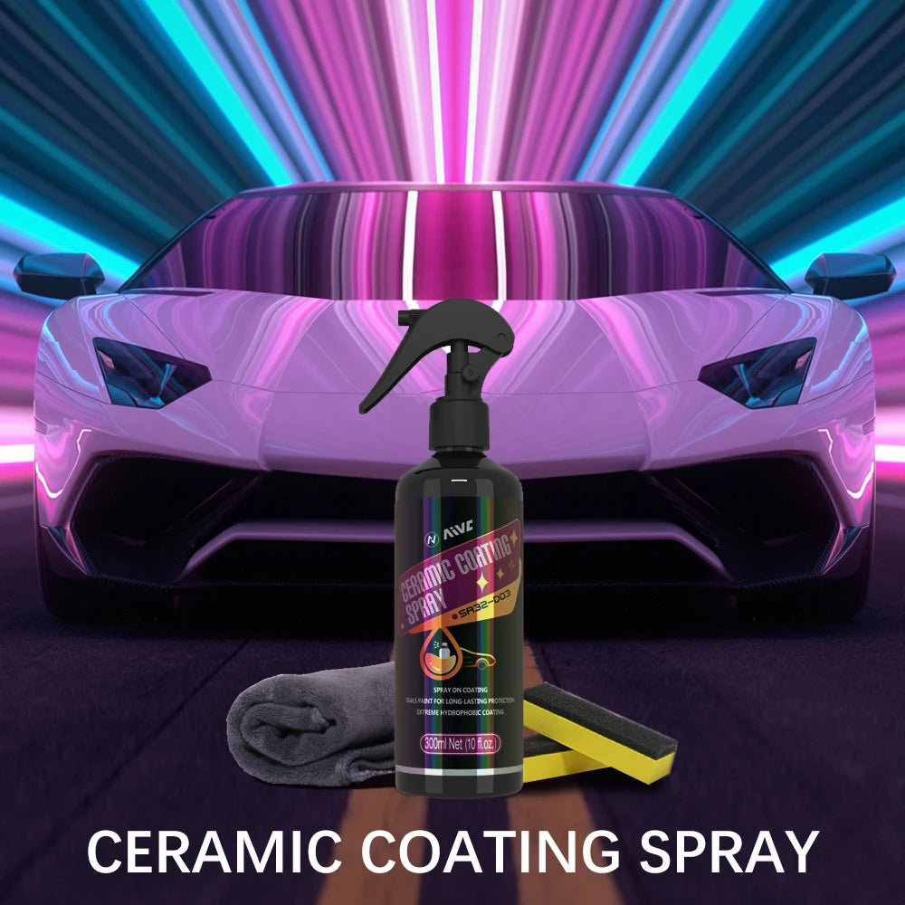 UltraGloss Ceramic Coating Kit - Hydrophobic Nano Protection for Cars