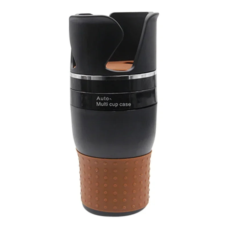 Car Cup Holder Expander – 360° Rotating Multi-Layer Organizer for Drinks & Essentials