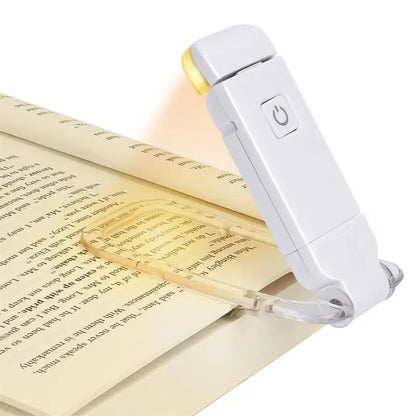 Ultra-Compact USB Rechargeable Book Light with Adjustable Brightness