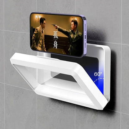 Waterproof Wall-Mounted Phone Holder with Touch Screen