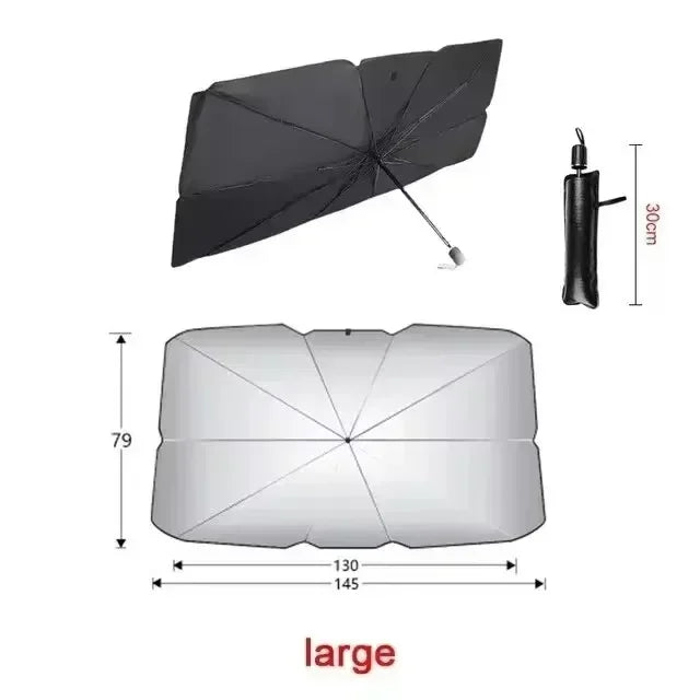 Foldable Car Windshield Sunshade Umbrella - Ultimate Heat and UV Protection