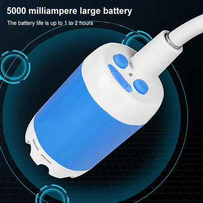 Portable Rechargeable Camping Shower Pump – Digital Display 6000mAh Outdoor Shower System