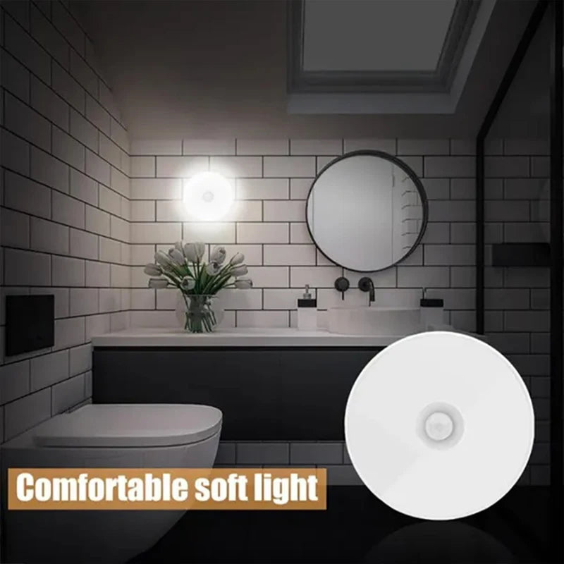 Motion-Sensing LED Night Light with Magnetic Base