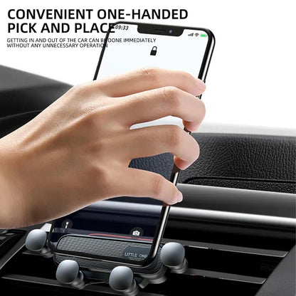 Universal Gravity Car Phone Holder – Air Vent Mount for 4.7"-7" Smartphones