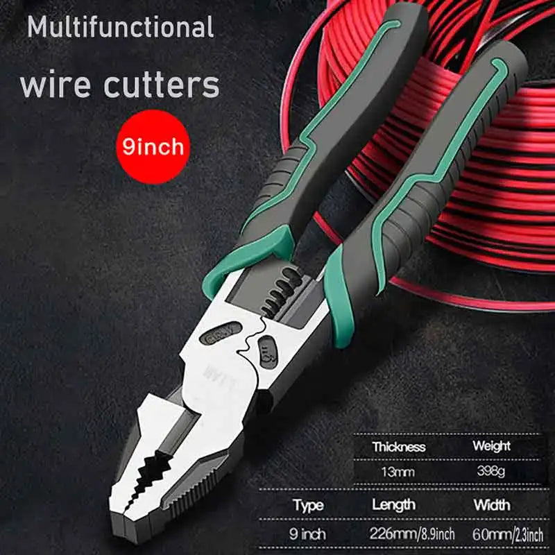 One Tool for Every Job — 9-in-1 Wire Cutter & Multi-Tool Pliers
