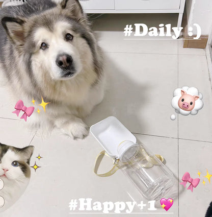 2-in-1 Portable Dog Water and Food Dispenser Bottle