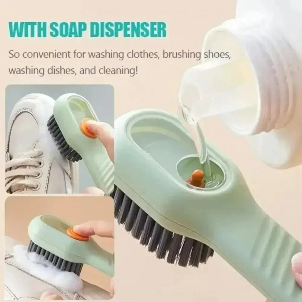 Multifunctional Soap-Dispensing Cleaning Brush