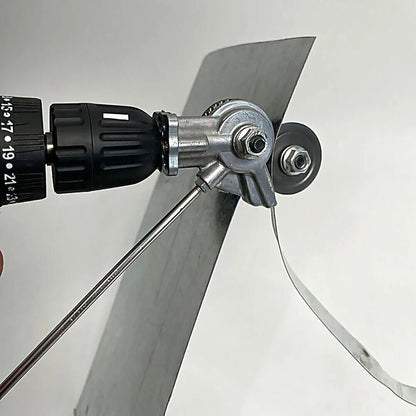 Drill-Powered Sheet Metal Cutter Head (Burr-Free Disc Shear)
