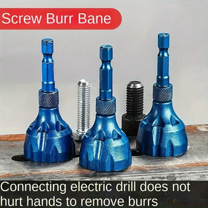 Precision Deburring Chamfer Tool – Quick Burr Remover for Bolts & Screws