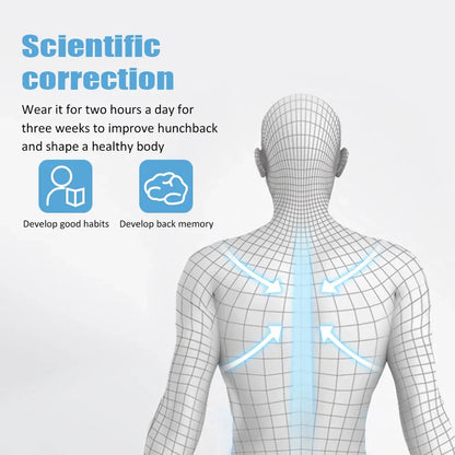 Smart Posture Corrector with Vibration Reminder – Adjustable Back Support for Adults & Kids