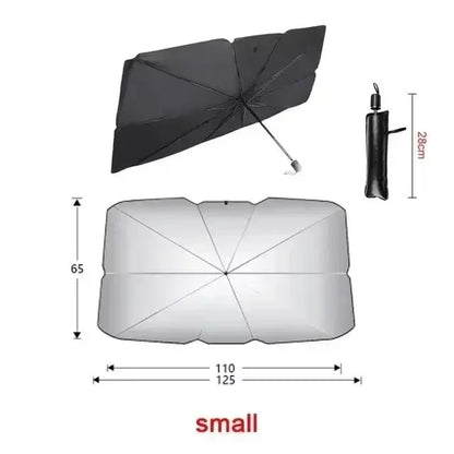 Foldable Car Windshield Sunshade Umbrella - Ultimate Heat and UV Protection