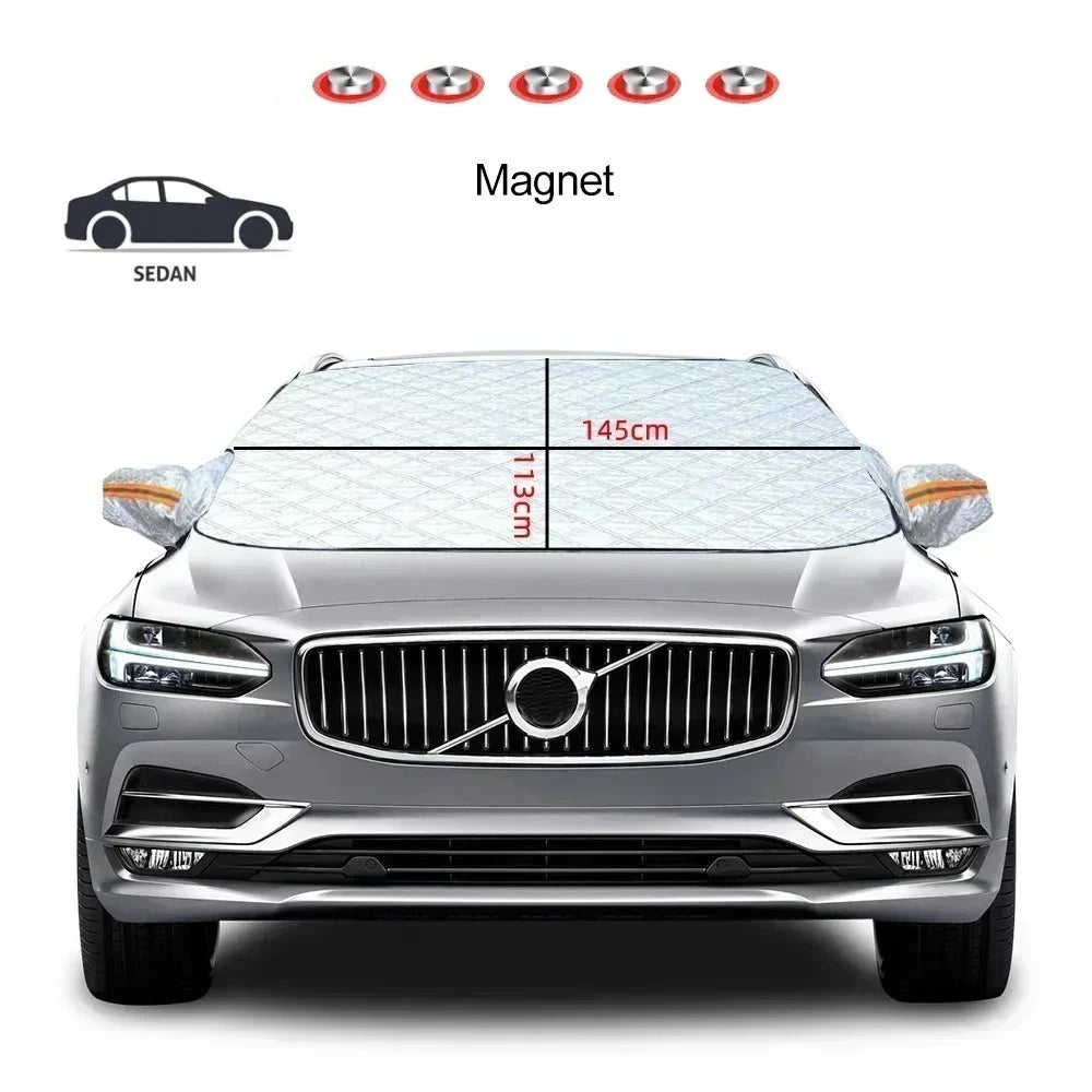 All-Season Car Windshield Cover with Side Mirror Protection