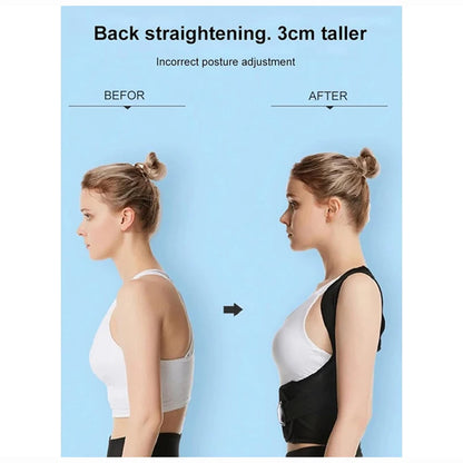 Adjustable Breathable Posture Corrector for Back and Shoulder Support