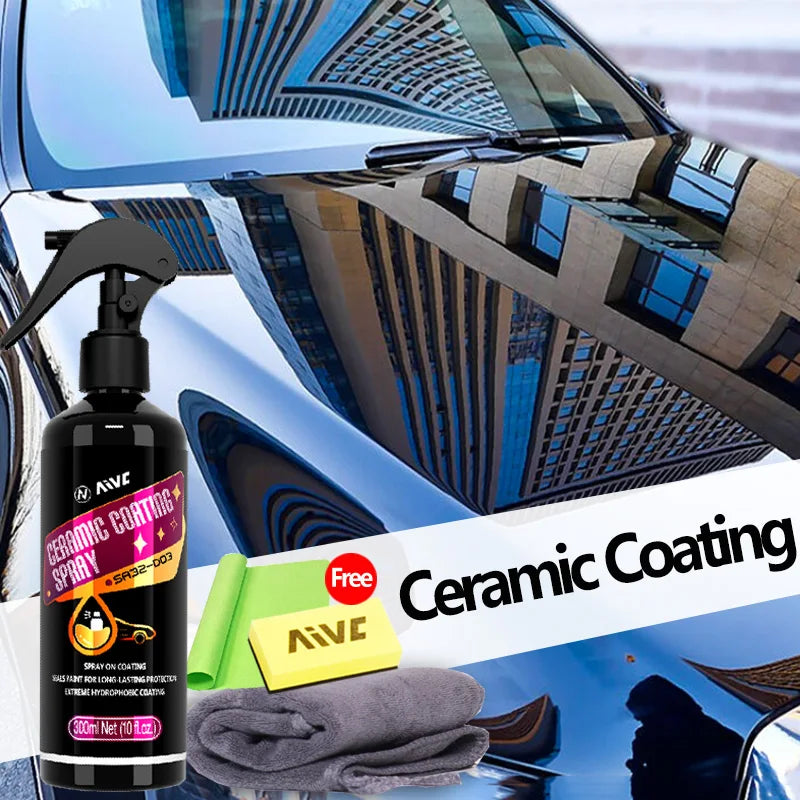 UltraGloss Ceramic Coating Kit - Hydrophobic Nano Protection for Cars