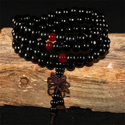 Natural Sandalwood 108 Bead Meditation Bracelet