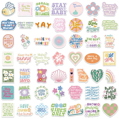 Inspiring Pink Waterproof Sticker Set – Perfect for DIY Decor!