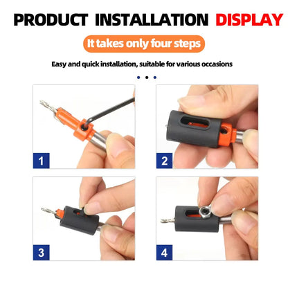 5-Piece Countersink Drill Bit Set – Adjustable Depth Stop for Woodworking
