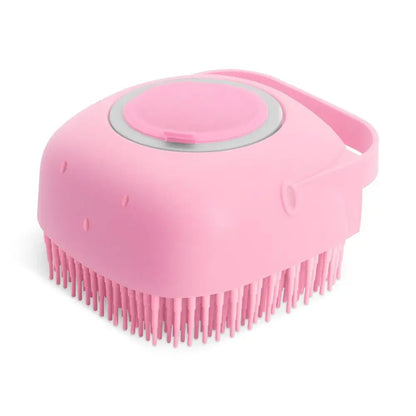 2-in-1 Silicone Pet Shampoo Brush & Grooming Scrubber