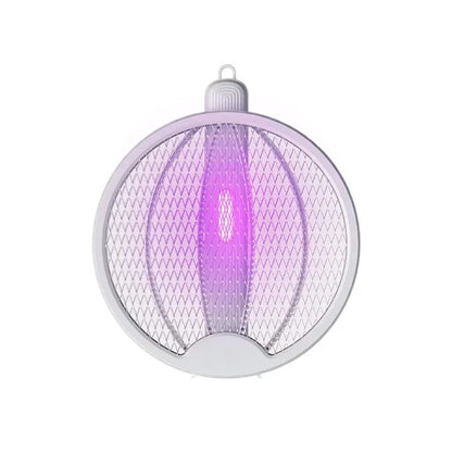 Foldable USB Electric Mosquito Zapper – 4-in-1 Silent Insect Killer Racket
