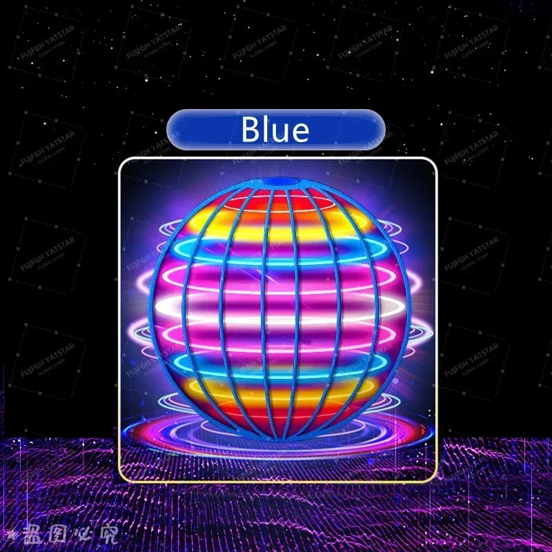 LED Hand-Controlled Flying Spinner Ball – 360° Hover & Boomerang Toy