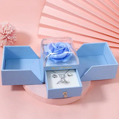 Eternal Rose Jewelry Gift Box with Drawer