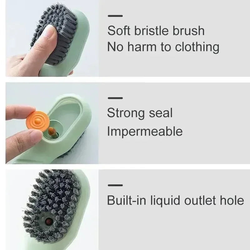 Multifunctional Soap-Dispensing Cleaning Brush