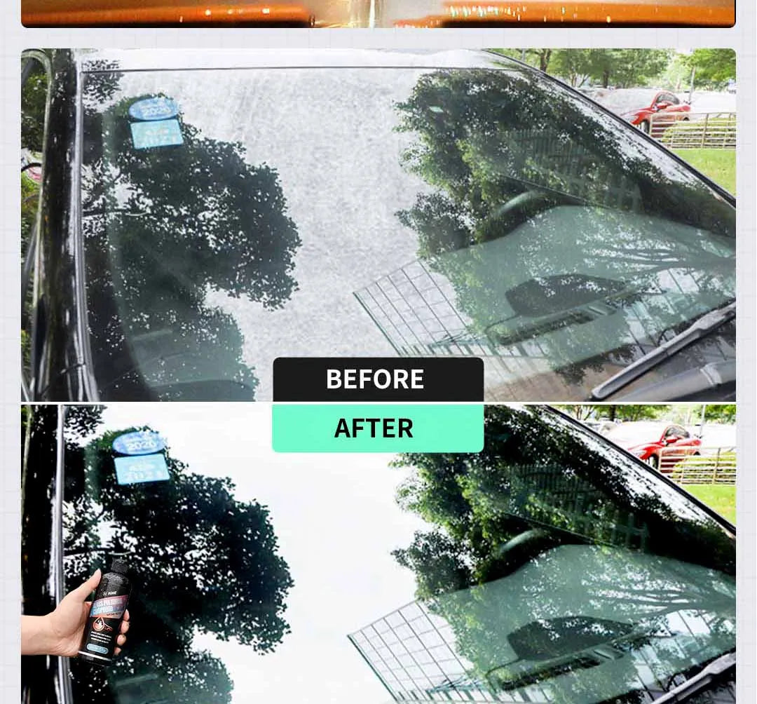 Car Glass Polishing & Oil Film Remover – Advanced Windshield Cleaner