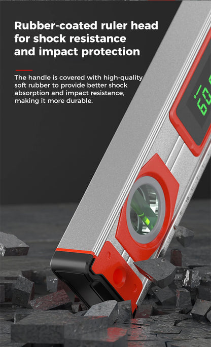 Pro Digital Magnetic Spirit Level – LED Angle Finder(20/30/40 cm | 8″/12″/16″)