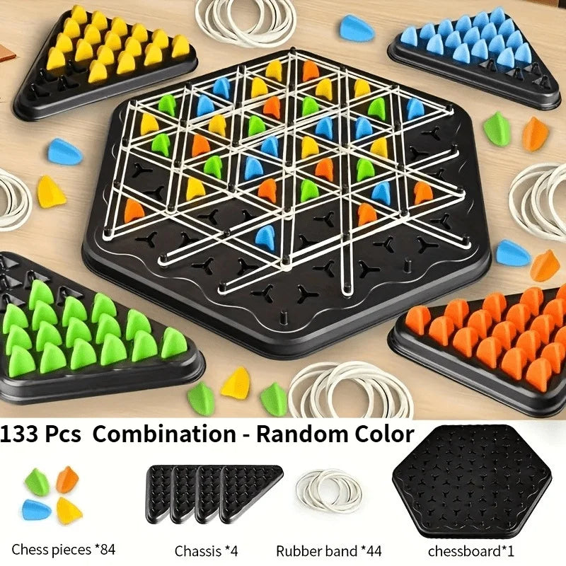 Triangle Strategy Board Game – Multiplayer Logic & Thinking Challenge