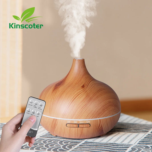 500ml Ultrasonic Aromatherapy Diffuser with Remote & 7-Color LED Lights