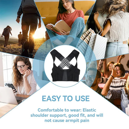 Adjustable Breathable Posture Corrector for Back and Shoulder Support