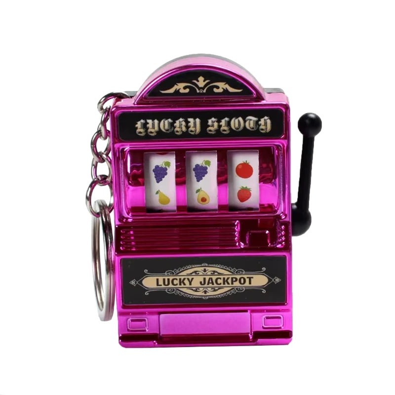 Mini Slot Machine Keychain – Lucky Charm and Fun Casino Pendant