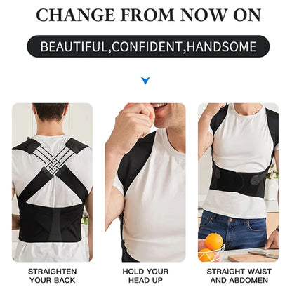 Adjustable Breathable Posture Corrector for Back and Shoulder Support