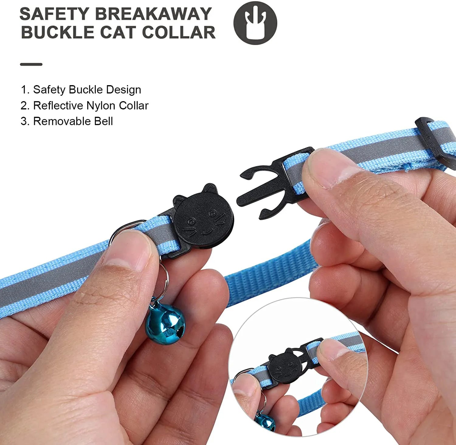 Never Lose Your Cat Again — AirTag Collar with Safety Buckle