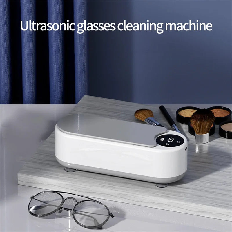 Portable 450ml Ultrasonic Cleaner for Jewelry, Glasses, and Makeup Brushes