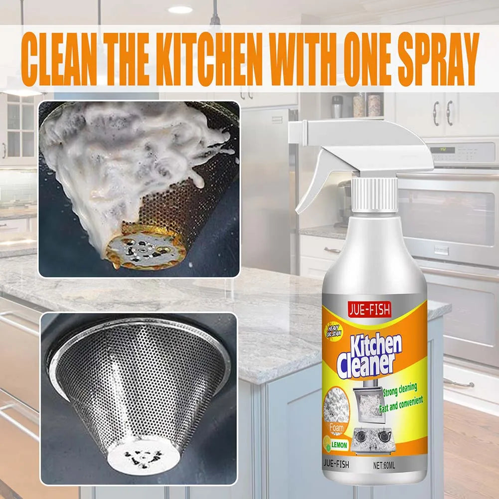 Heavy-Duty Foaming Kitchen Degreaser Spray – 60ml