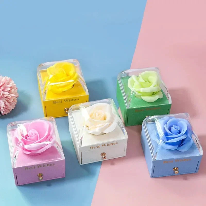 Eternal Rose Jewelry Gift Box with Drawer