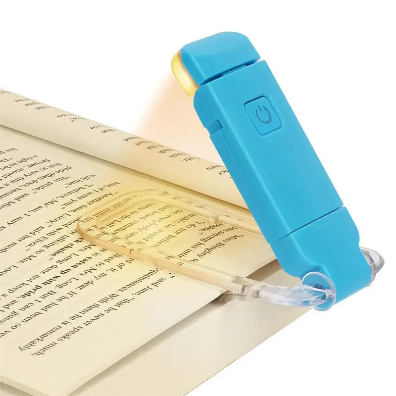 Ultra-Compact USB Rechargeable Book Light with Adjustable Brightness