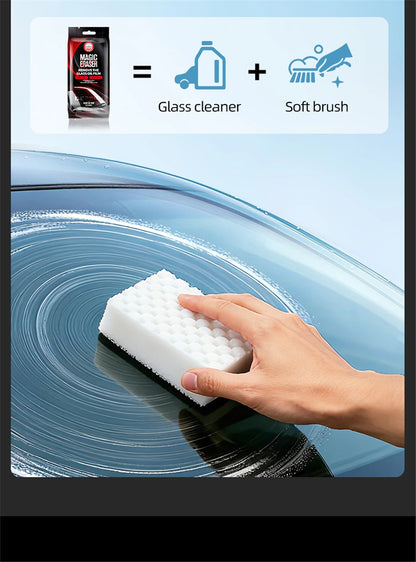 Magic Car Glass Oil Film Remover Sponge – Clear Vision in One Swipe