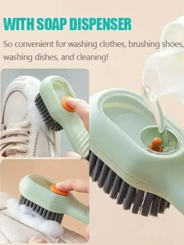 Multifunctional Soap-Dispensing Cleaning Brush