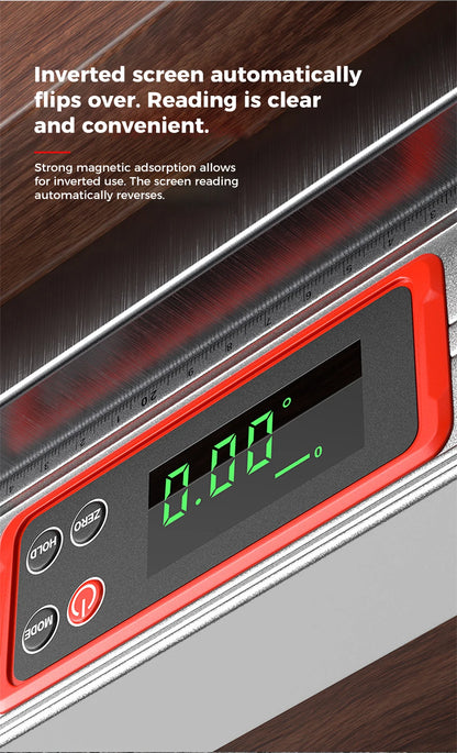 Pro Digital Magnetic Spirit Level – LED Angle Finder(20/30/40 cm | 8″/12″/16″)