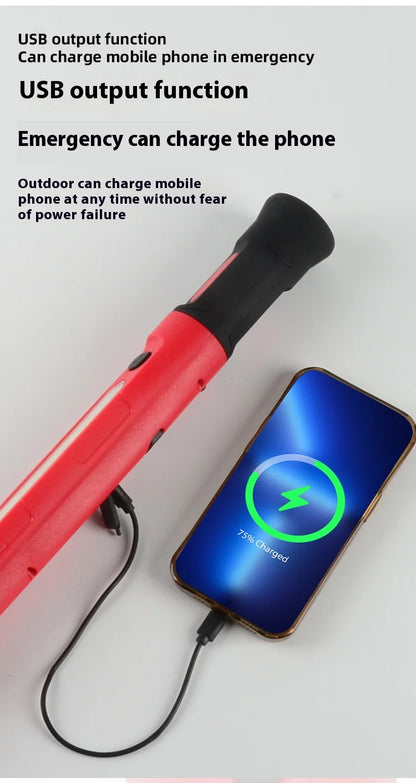 Rechargeable Magnetic COB Work Light – 360° Rotating LED Inspection Lamp