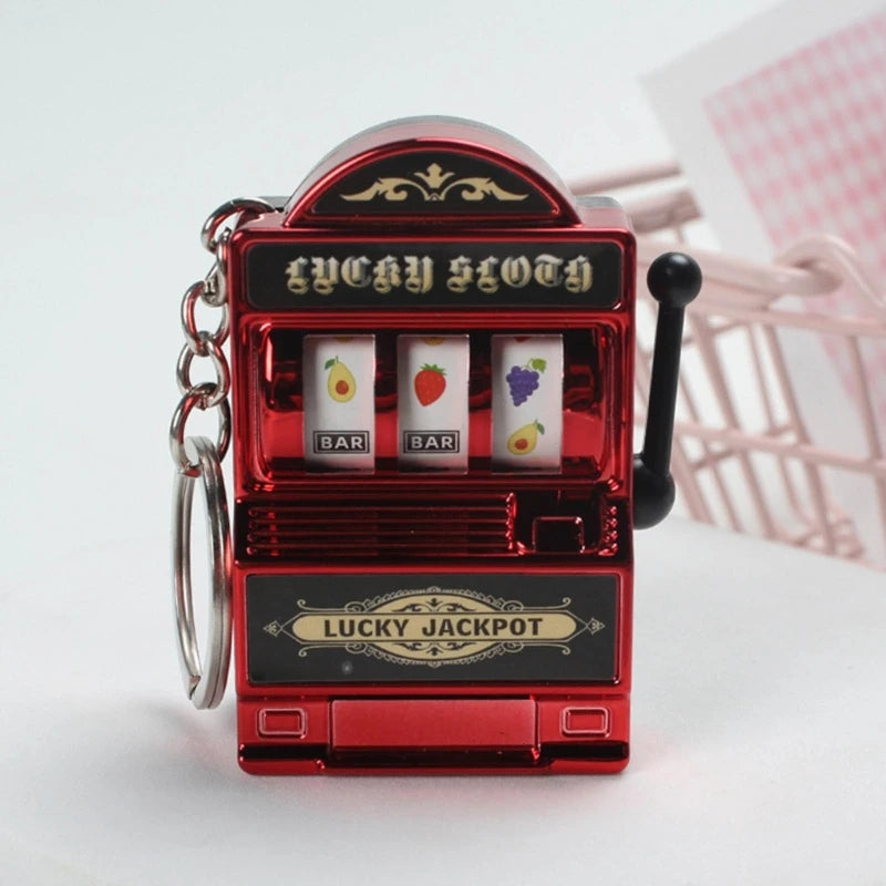 Mini Slot Machine Keychain – Lucky Charm and Fun Casino Pendant