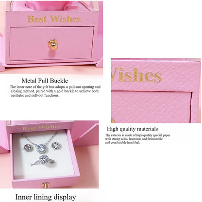 Eternal Rose Jewelry Gift Box with Drawer