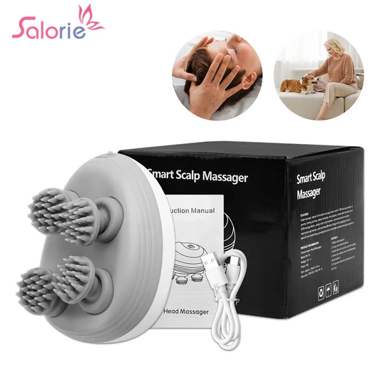 Electric Scalp Massager with 4 Kneading Heads