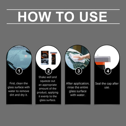 Clear Your Windshield Instantly — Oil Film Remover Brush