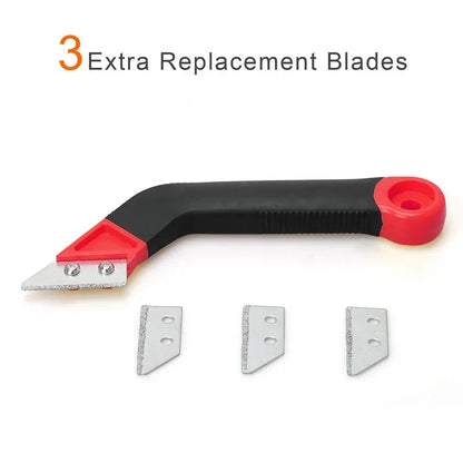 Tile Grout Remover Scraper Tool – Tungsten Carbide Blade for Easy Cleaning