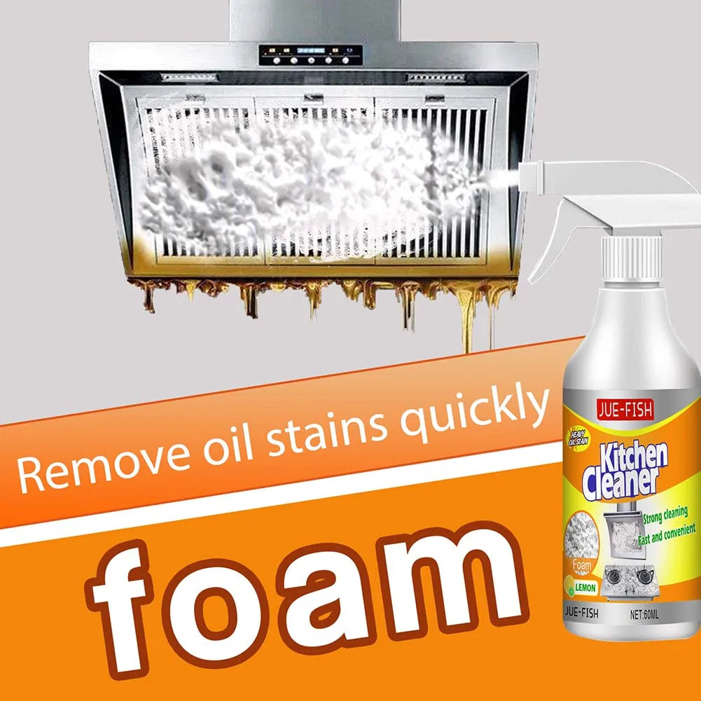 Heavy-Duty Foaming Kitchen Degreaser Spray – 60ml