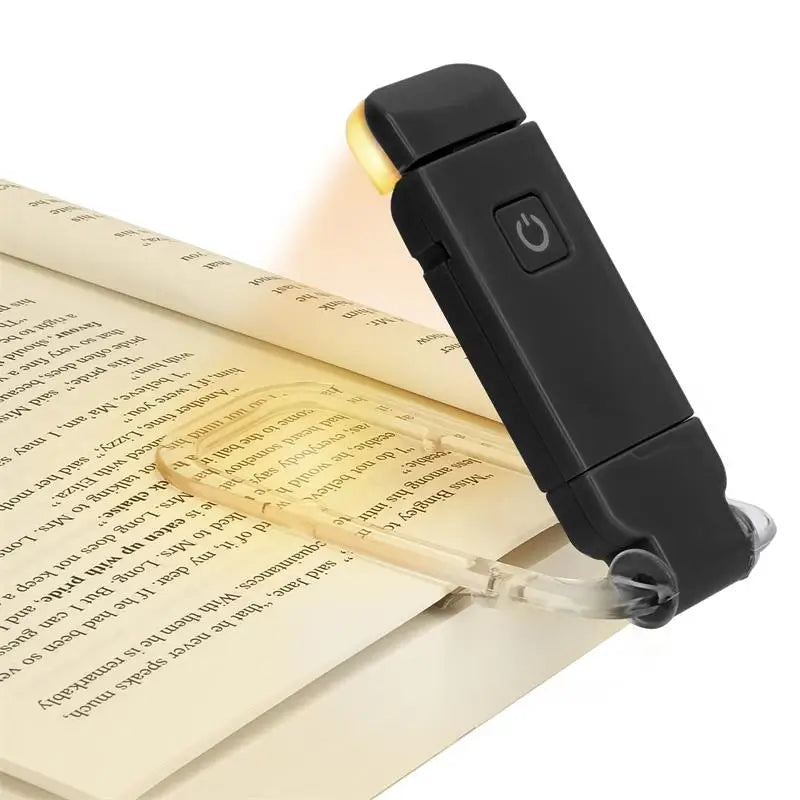Ultra-Compact USB Rechargeable Book Light with Adjustable Brightness