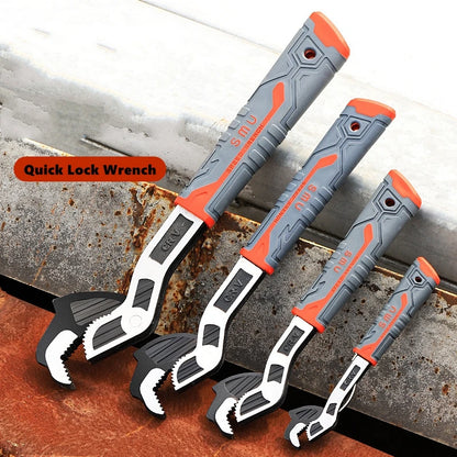 Self-Locking Adjustable Plumber Wrench – CR-V Steel (6 / 8 / 10 / 12 inch)